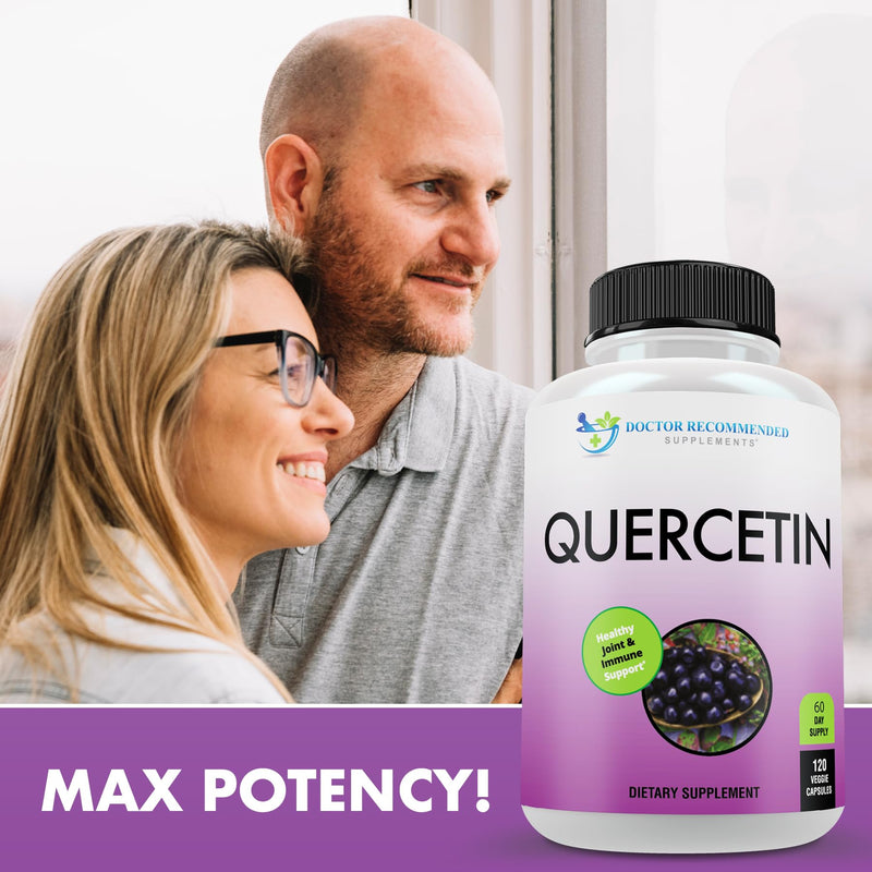 DOCTOR RECOMMENDED SUPPLEMENTS Quercetin 1000mg Per Serving - Vitamin Supplement, (Vegan | Non-GMO) (120 Veggie Capsules, Pack of 2) 120 Count (Pack of 2)