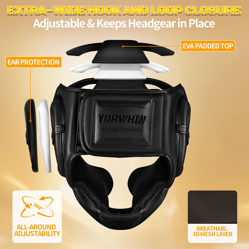 Kids Boxing Headgear, Boxing Head Gear Training Sparring Safety Head Guard for Kickboxing, Sparring, Martial Arts, Karate, Taekwondo, Training Helmet for Boys Girls Youth
