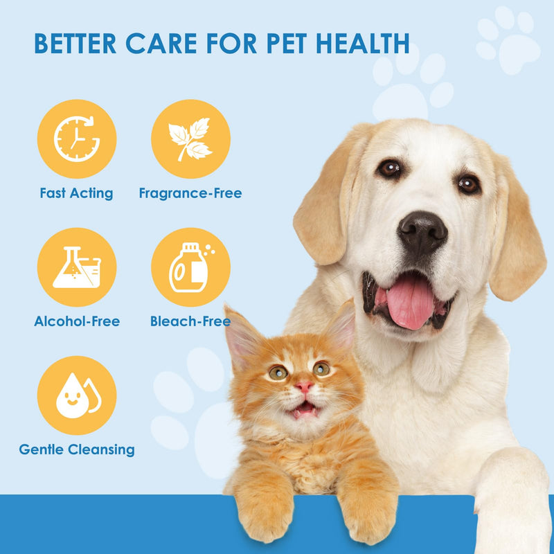 Pet Eye Wipes for Dogs & Cats 120PCS Dog Eye Wipes for Remove Eye Discharge and Crust Coconut Oil Non-Irritating Pet Cleaning Grooming Wipes for Eyes Face - BeesActive Australia