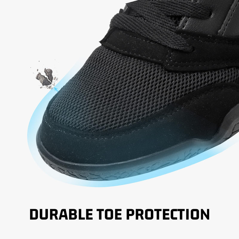 ZVC Kids Wrestling Shoes Boys Girls Boxing Shoes for Fitness Fighting Powerlifting Bodybuilding Boots Footwear 3.5 Big Kid Black - BeesActive Australia