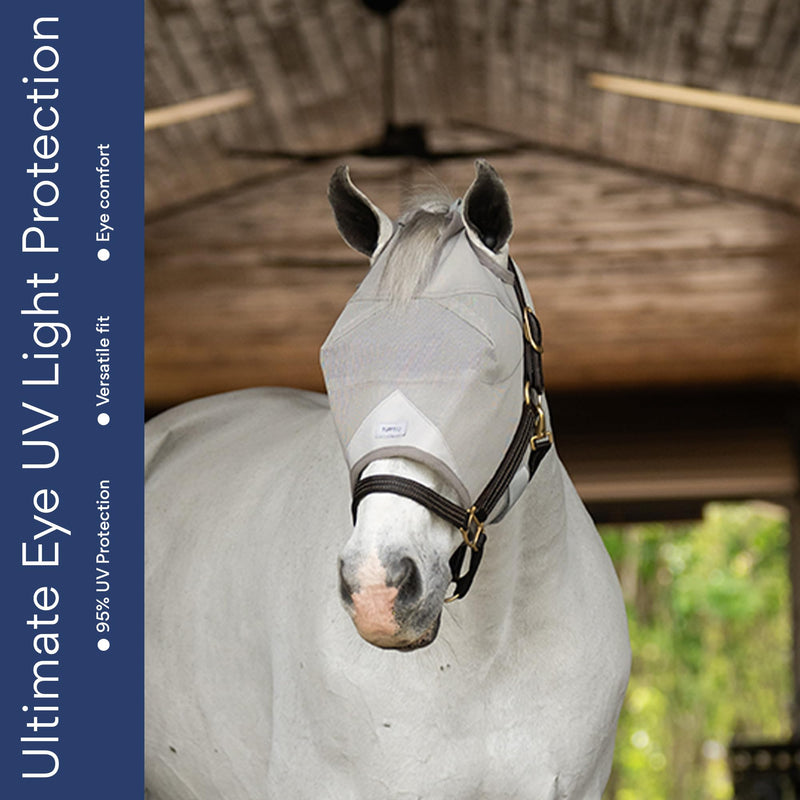 Horse Fly Mask Without Ears, Built-in Visor Breathable Lightweight Horse Fly Mask, 95% UV Eye Protection Horse Supplies, UV Fly Mask for Horses - BeesActive Australia