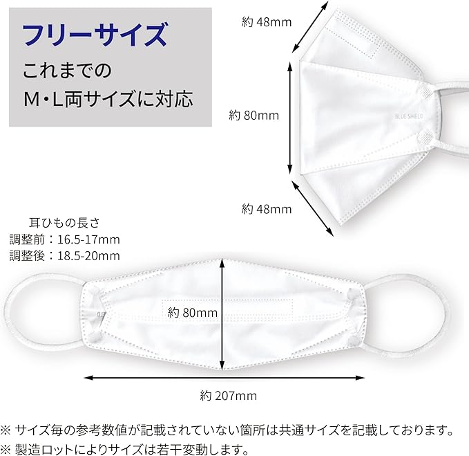 Pioneer Blue Shield Mask 5 Layer F Type 50 Pieces Antibacterial Medical Mask Class 3 Made in Japan Non-woven Fabric Pollen Countermeasure - BeesActive Australia