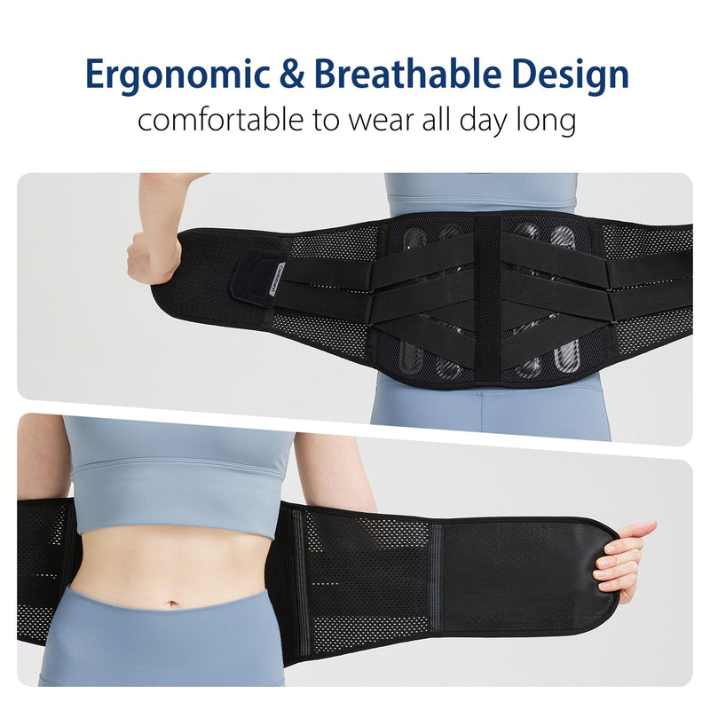 Comforband Double-Cross Comfort Back Support - Premium Back Brace for Lower Back Pain, Muscle Spasm, Strains, Arthritis, Sciatica, Injury Recovery, Rehabilitation (Small) Small - BeesActive Australia