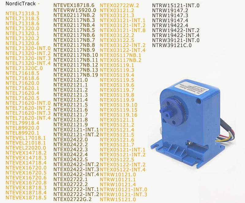 6V Tension Motor Resistance Motor Replace 411461 Fit for Various NordicTrack & ProForm Ellipticals - BeesActive Australia