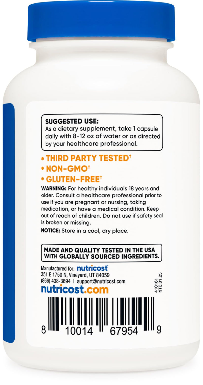 Nutricost Vitamin B1 (Thiamine) 500mg, 120 Capsules (Pack of 2) 120 Count (Pack of 2)