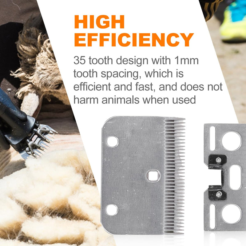 Horse Scissors Replacement Blades, 35 Teeth Professional Carbide Clipper Blades Horse Clipper Replacement Blade Carbide Cattle Hair Trimmer Universal Blades for Horses, Horses, Goats - BeesActive Australia