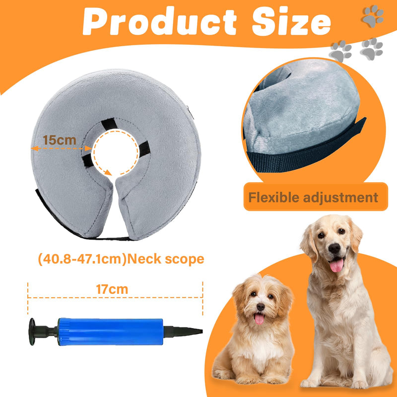 Swavitie Inflatable Neck Brace for Dogs Adjustable Comfortable Dog Collar Leak Protection Inflatable Dog Protective Collar Dog Protective Protective Collar Dog for Dogs Recovery after Operations or Wounds - BeesActive Australia