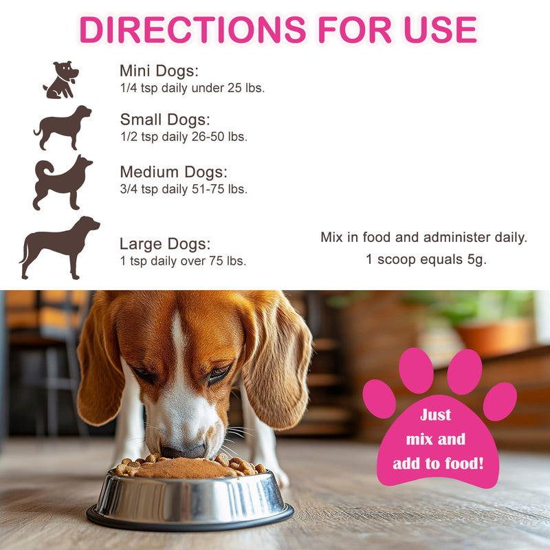Lipoma Treatment for Dogs – Turkey Tail Mushroom Powder for Lumps & Bumps – 8 Mushroom Blend for Immunity & Gut Support – Natural Dog Probiotic – 4.58 OZ (Chicken Liver Flavor)