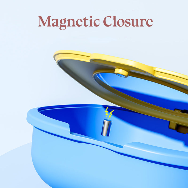 HyJeryty Beige Retainer Case with Mirror & Vent Orthodontic Aligner with Magnetic Closure Dental Mouth Guard Night Guard Holder - BeesActive Australia