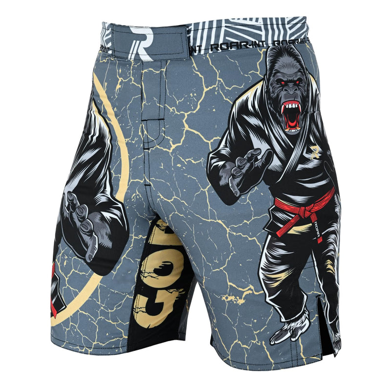 ROAR-INT Kids Mixed Martial Arts MMA Shorts BJJ Cross Training Gym Boxing Grappling Kickboxing Muay Thai Workout Shorts Small Gorilla