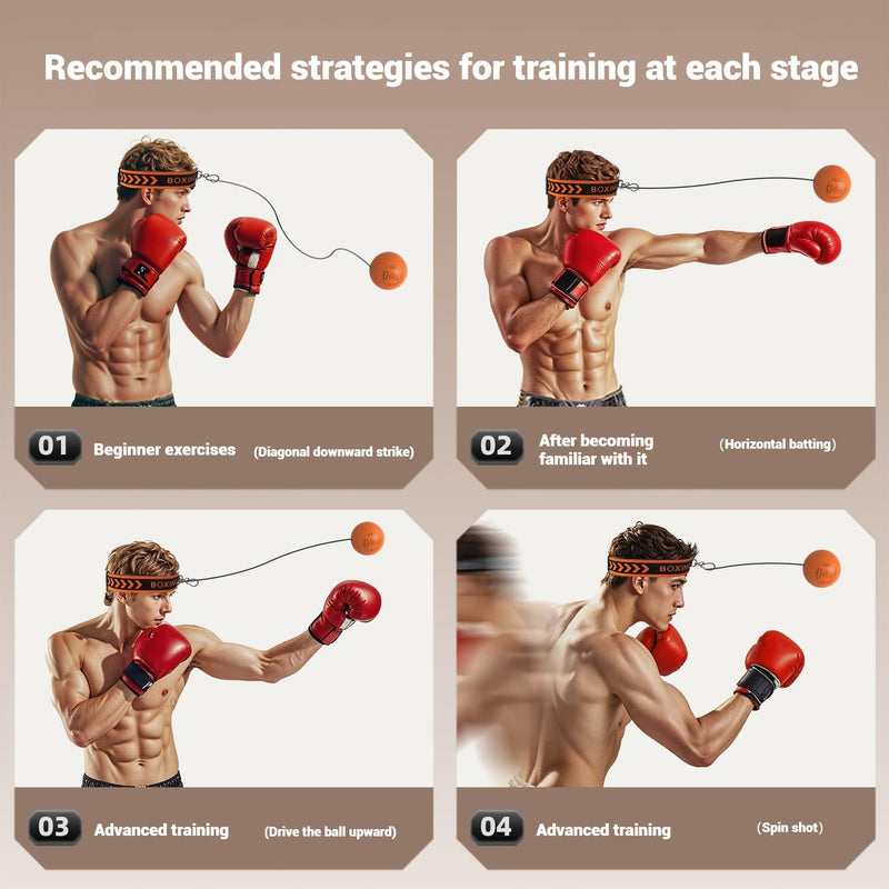 Boxing Reflex Ball - Improve Speed, Agility & Coordination - Perfect for Boxing Training & Fitness Workouts
