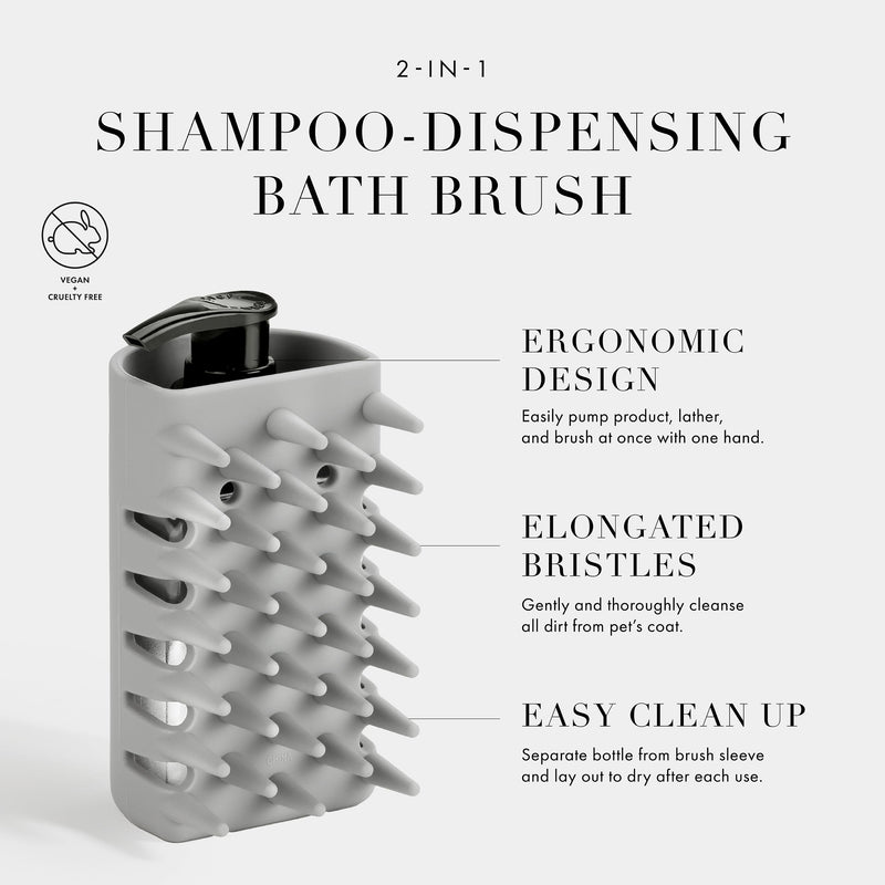 Tweezerman Dog and Cat Pet Shampoo and Conditioner Bath Brush - BeesActive Australia