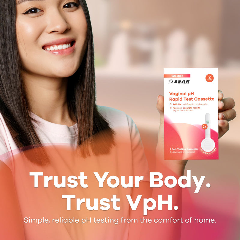 2San Vaginal pH Test Kit for Women – Fast at-Home Screening for pH Imbalance – Simple, Comfortable Self-Test – 2 Tests Total (1 Pack, 2 Tests) 2 Pack - BeesActive Australia