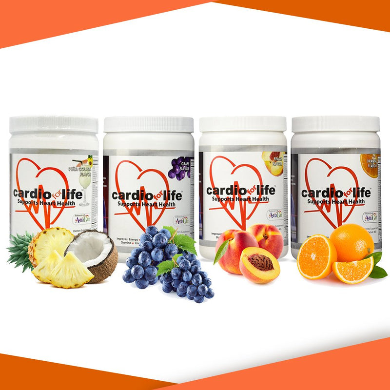 Health Guardian Cardio for Life L-Arginine Powder 16oz - Natural Nitric Oxide Supplement Cardiovascular Increase Energy - Peach 16 Ounce (Pack of 1)