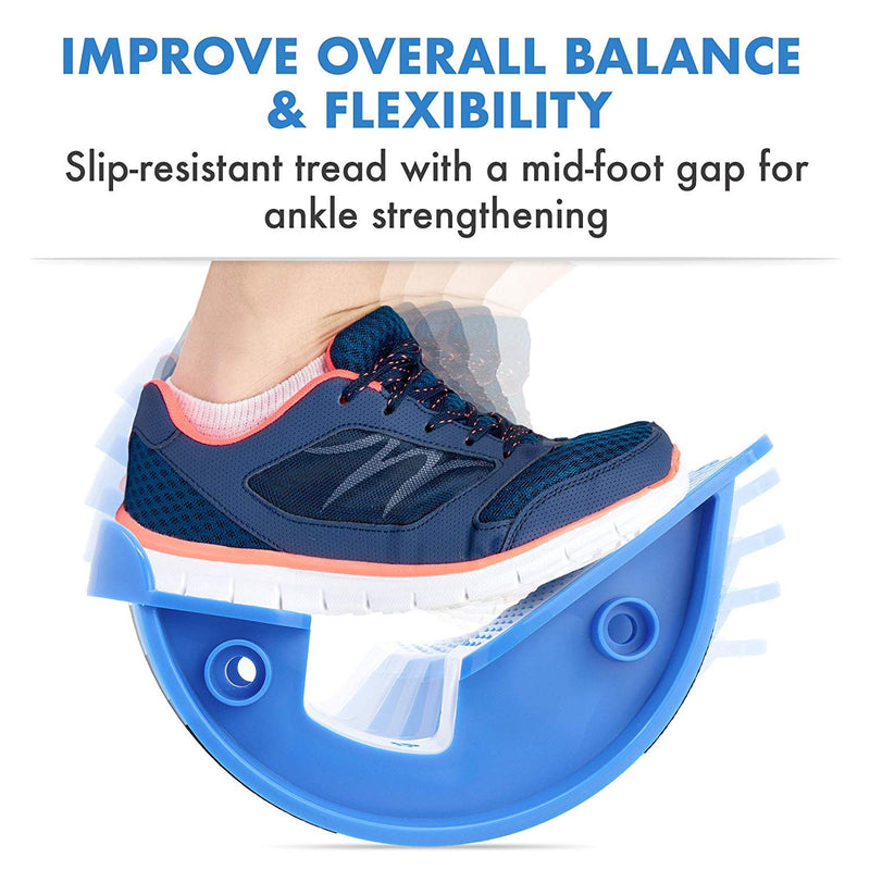 Lumia Wellness Foot Rocker with Massage Ball - Calf Stretcher for Plantar Fasciitis, Achilles Tendonitis, Shin Splints, Heel, Feet Pain Relief - Ankle Wedge Stretches Strained Leg Muscle - BeesActive Australia