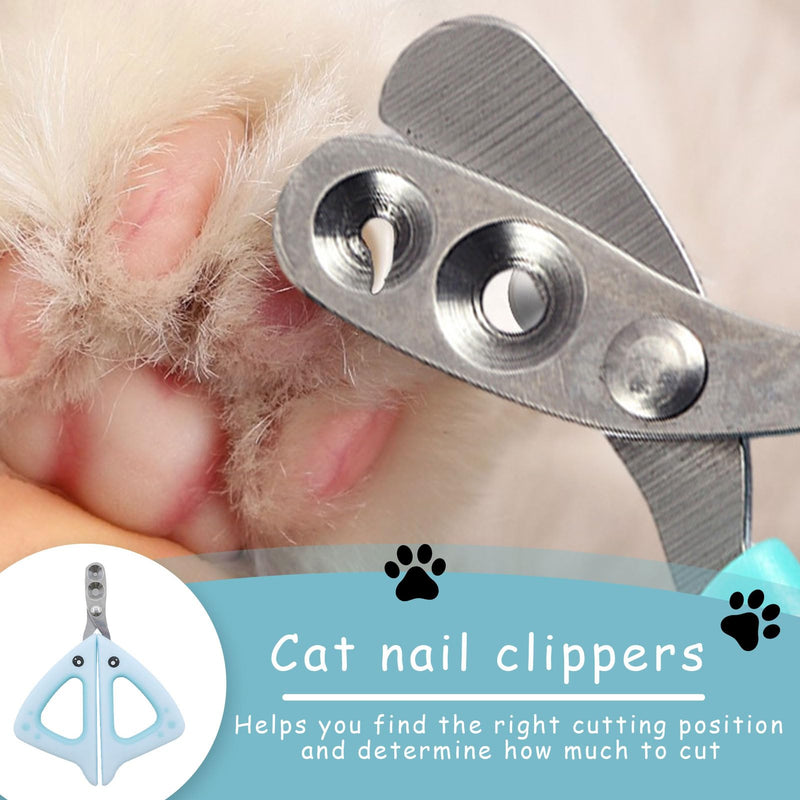 Claw scissors cat scissors great for beginners, nail clippers for cats, claw scissors cats with protection, safety stainless steel cat nail cutter for small dogs puppies cats with file cat claw cutter - BeesActive Australia