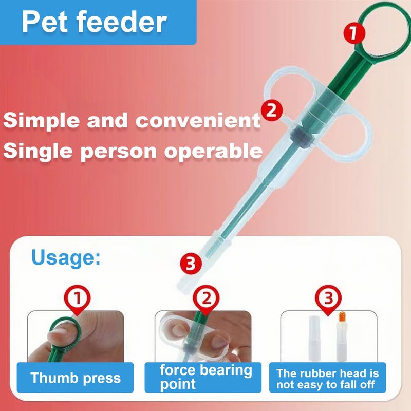 Pack of 3 tablet dispensers, cat tablet dispensers, safety plastic pet tablet dispensers, silicone tablet pill feeders, for feeding pets with tablets, capsules, pills and remedies - BeesActive Australia
