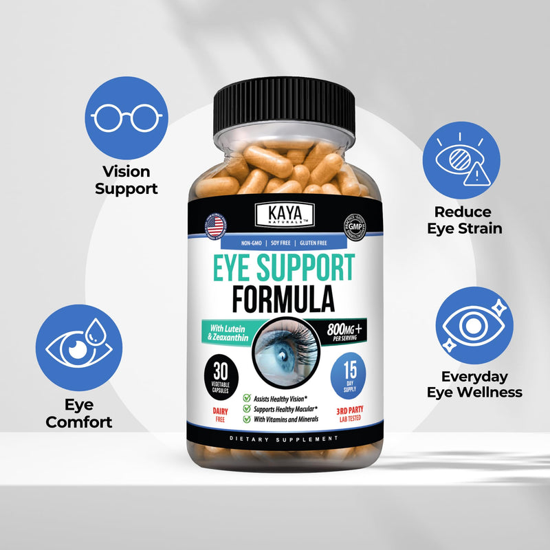 Kaya Naturals Eye Health Supplement, 30 Count 30 Count (Pack of 1)
