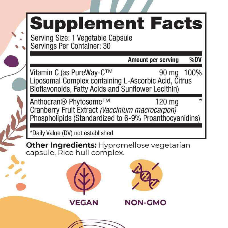 Body Kitchen Urinary Tract Shield with Cranberry & Vitamin C Supplement