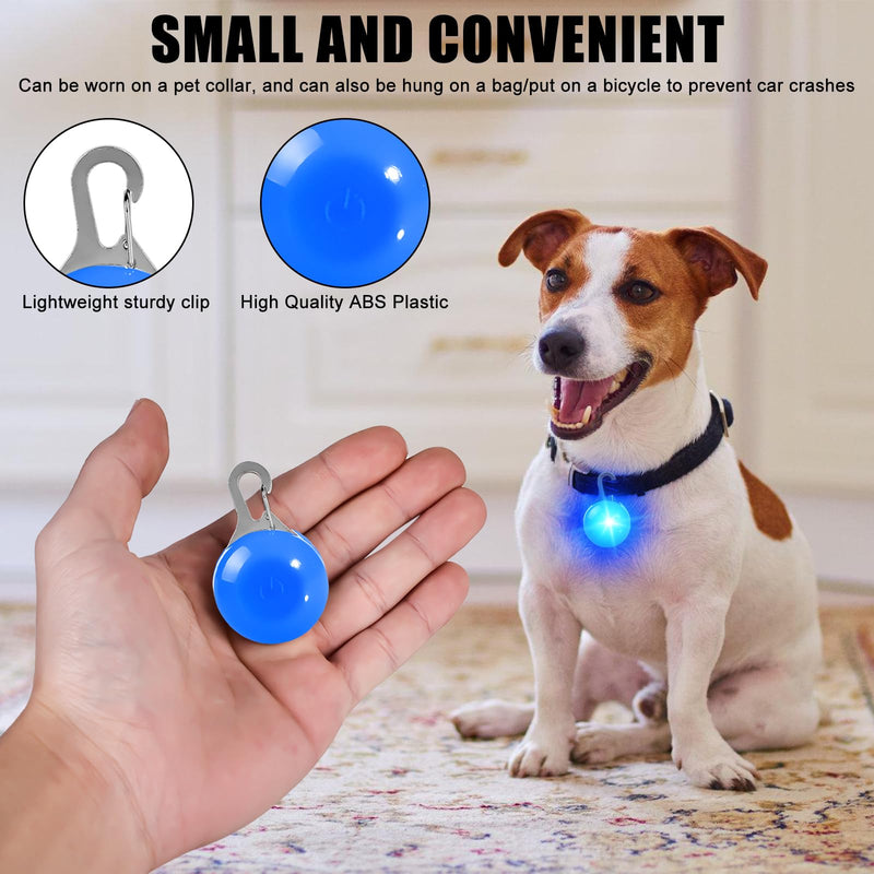 Pack of 12 dog light pendants, flashing light dog, dog safety flashing light clip-on LED light pendant, pet light collar with 3 flashing modes, light pendant for school bags and children - LED - BeesActive Australia