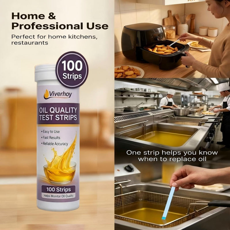 Deep Fryer Oil Test Strips 100 Count – Oil Quality Test Strips for Cooking & Frying Oil, FFA Oil Tester for Restaurants, Food Trucks & Commercial Kitchens - BeesActive Australia