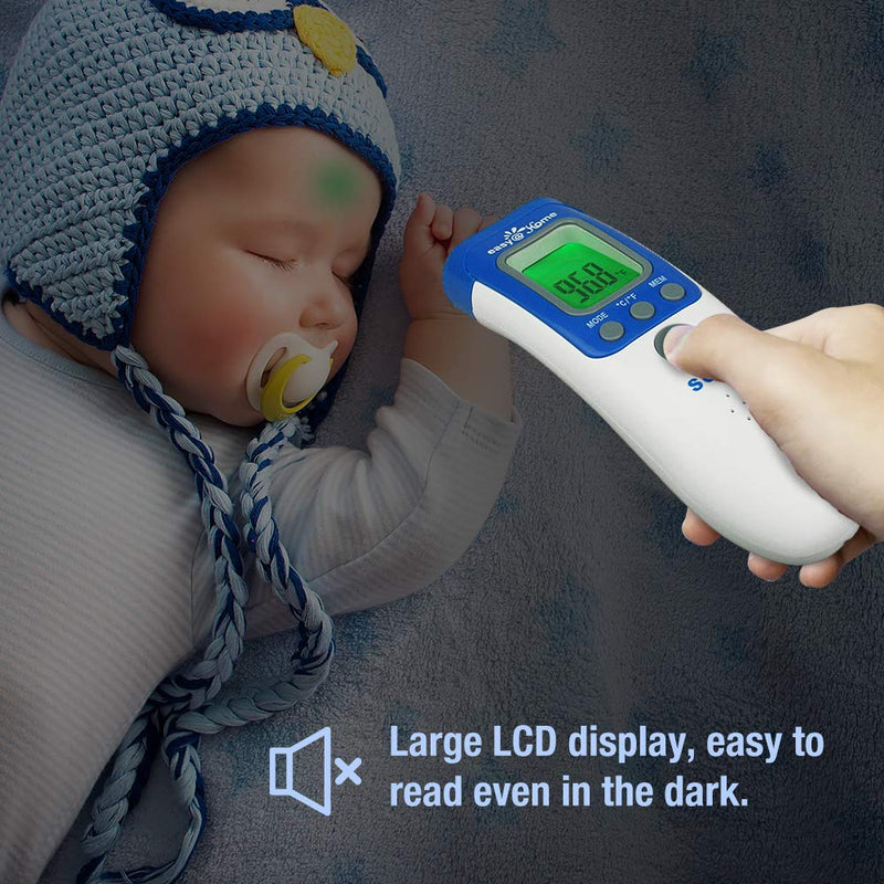Easy@Home 3 in 1 Non-Contact Infrared Forehead Thermometer for Baby Adult and Child, NCT-301 1 Count (Pack of 1)