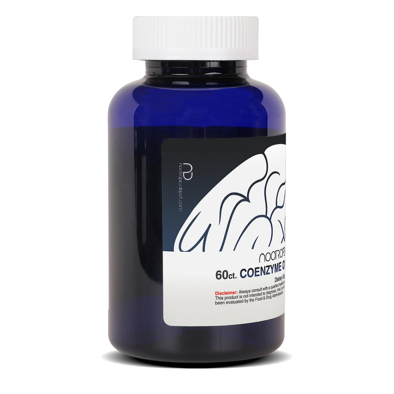 Nootropics Depot CoEnzyme Q10 Capsules | 200mg | Ubiquinone | 60 Count | Energy, Cognitive & Cellular Function 1 Count (Pack of 60)