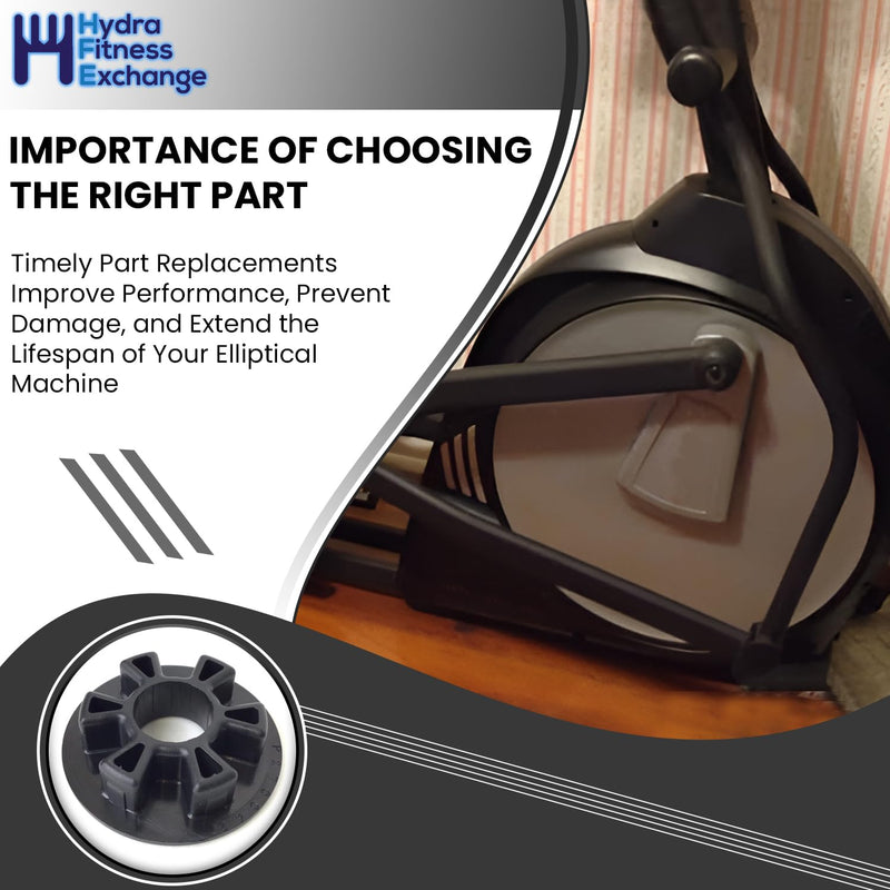 Hydra Fitness Exchange Pedal Arm Inside Plastic Bushing Spacer Plastic Sleeve Bearings | Replacement Part P270042 | Bushings & Bushed Bearings For Elliptical | Works with Sole Xterra Fitness E20 FS3.5 - BeesActive Australia