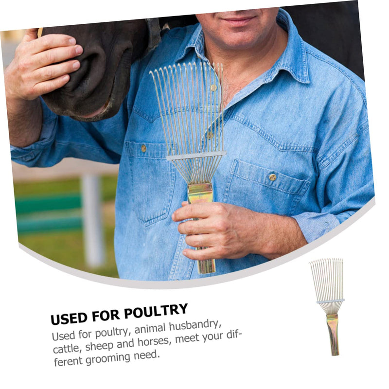 scraper cosmetic horse brush horse cow hair brush Epilator horse cow grass rake cattle clean brush equipment small horse hair brush horse cleaning scraper horse cleaning brush pet 23x7cm As Shown - BeesActive Australia