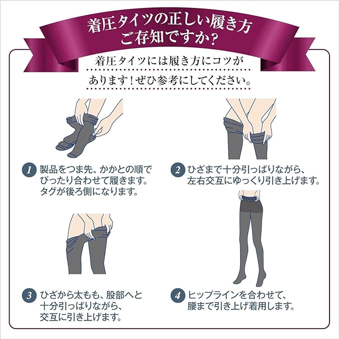 MediQtto Slender Magic Sheer Tights M-L Compression Stockings - BeesActive Australia