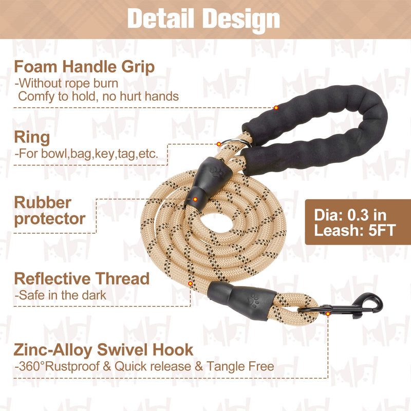 BEAUTYZOO Small Plaid Dog Harness and Leash Set for XS S Pets, Step in No Chock No Pull Soft Mesh Dog Vest Harnesses Reflective for Extra-Small/Small Medium Puppy Dogs and Cats, Beige S Small(Chest Girth 14.5" - 16") - BeesActive Australia