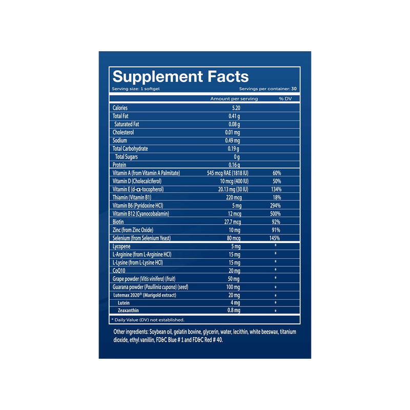 Vivioptal for Men, 30 Softgels + Vivioptal Women, 30 Softgels, Multivitamin & Multimineral, Gluten Free, German Formula