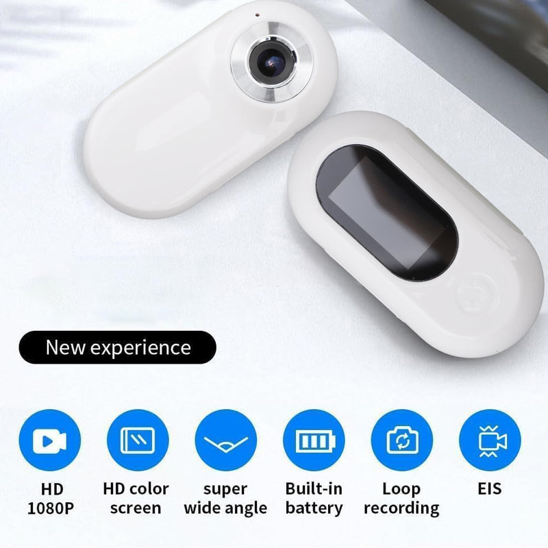 Pet Collar Camera HD 1080P 170° Wide Angle USB Rechargeable Adjustable Dog Cat Collar Camera with LCD Display for Pets, Travel - BeesActive Australia