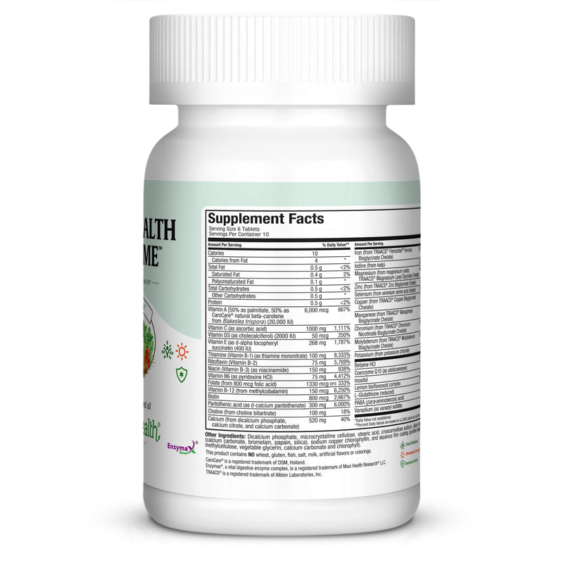 Multivitamin for Men & Women – Supreme High Potency Daily Multi with Minerals, CoQ10 & Antioxidants – Energy, Immune Support, Bone, Heart & Wellness – Vitamin A, C, D, E, B12, B6 & Biotin 60 Count | Kosher | Multivitamin with Iron | Energy, Immune & Ov...