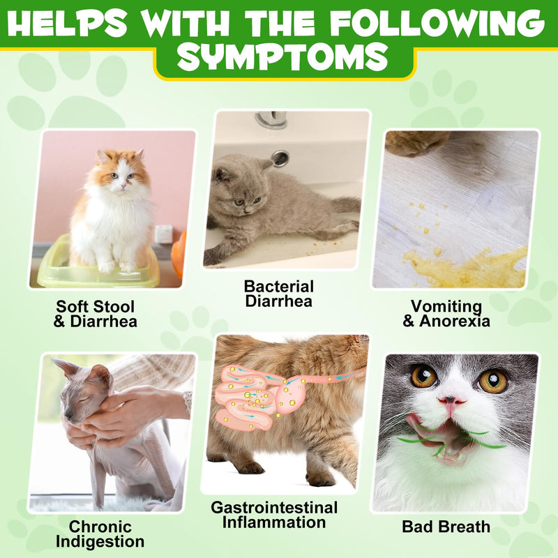 Cat Probiotic Powder, Cat Probiotics for Gut Health, Probiotic Powder for Cats, Cats Digestive Supplement, Aids Digestive Health, Easily Absorbed(4.23 oz)