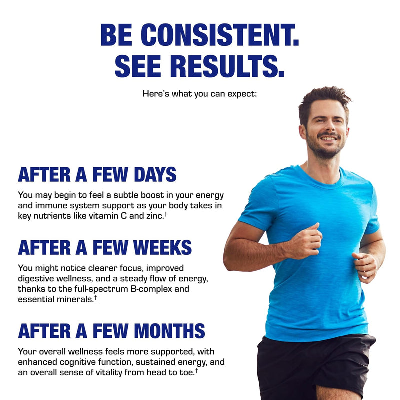 Iron Free Multivitamin for Women 50 and Over - Gentle Easy to Digest Over 50 Multivitamin for Men & Women with 30 Nutrients for Comprehensive Wellness & Immune Support - Made in The US - 30 Servings