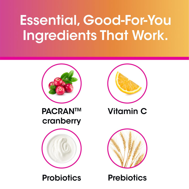 vH essentials Probiotics with Prebiotics,60 Capsules (3 Pack) | Cranberry & Vitamin C, Vaginal Probiotics Support Gut Balance, Vaginal Health & Urinary Tract Health for Women