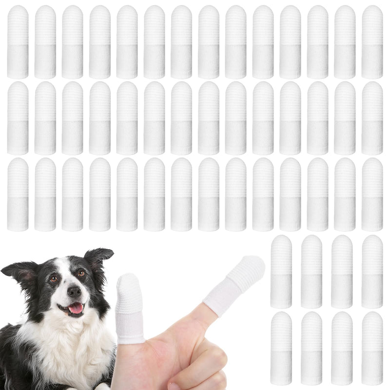 50 Pcs Cat Toothbrush Dog Finger Toothbrush Pet Toothbrushes Soft Fabric Comfortable Teeth Oral Cleaning Durable Teeth Cleaning Wipes Toothbrushes for Dogs and Cats