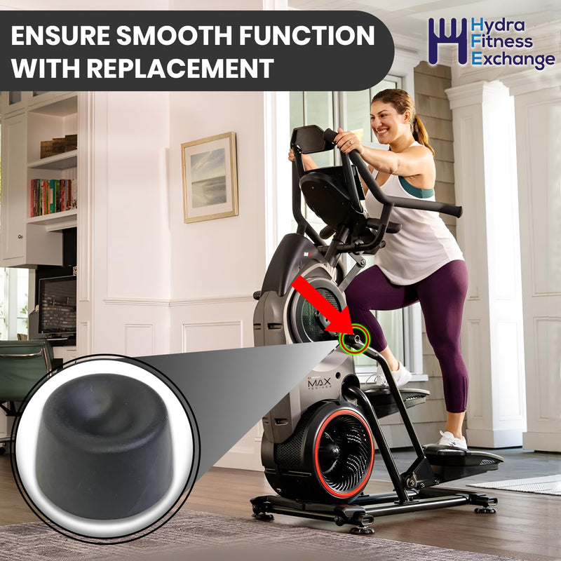 Hydra Fitness Exchange Pivot End Cap 8002576 – Compatible with Bow-Flex Max Trainer M3, M5, M6, M7, M8 Elliptical – Exercise Machine Replacement Part - Black