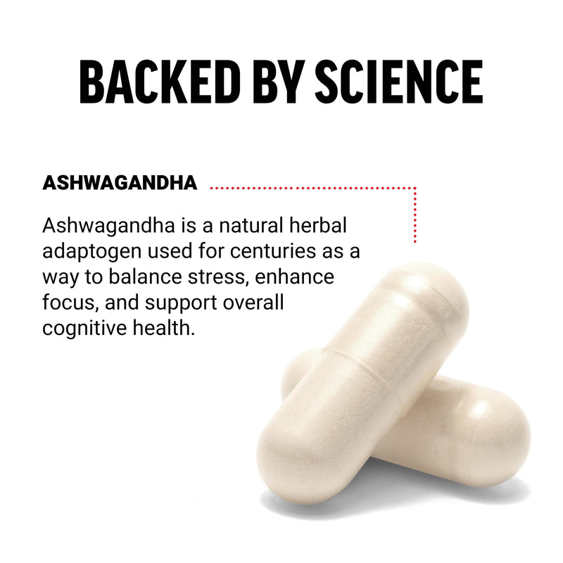Force Factor Ashwagandha Supplements, 600mg Per Serving | Made with Premium Vegan Ashwagandha Powder, Adaptogens to Support Stress & Cognitive Health, Non-GMO, 60 Capsules