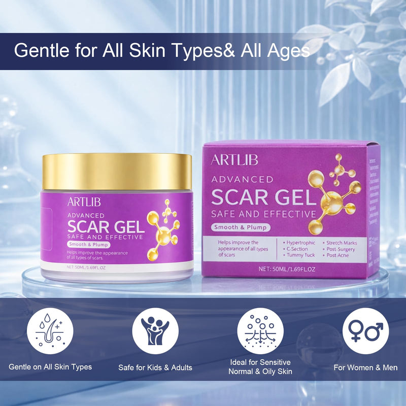 Scar Cream,Silicone Scar Gel,Helps Reduce Surgical Scars,Acne,Burn,Keloids Bump,Stretch Marks, Advanced Scar Removal Cream for Old and New Scars (1.59oz) 1.59 Ounce - BeesActive Australia