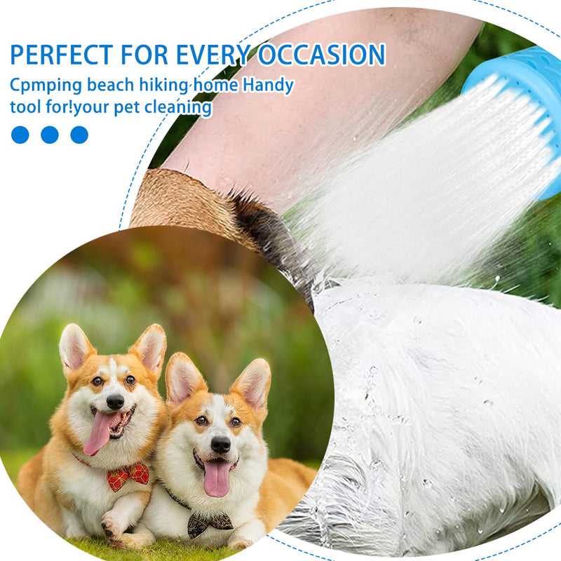 Dog Travel Shower Attachment Portable Dog Shower Dog Paw Cleaner Silicone Sprinkler for On the Go Camping Travel Hiking - BeesActive Australia