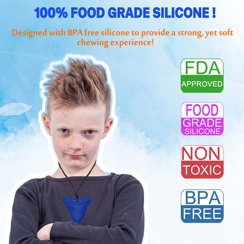 Chew Necklaces for Sensory Kids, Sensory Toys for Kids with Autism, ADHD, SPD, Chewing, Autism Sensory Products Reduce Adult Anxiety Fidgeting - BeesActive Australia