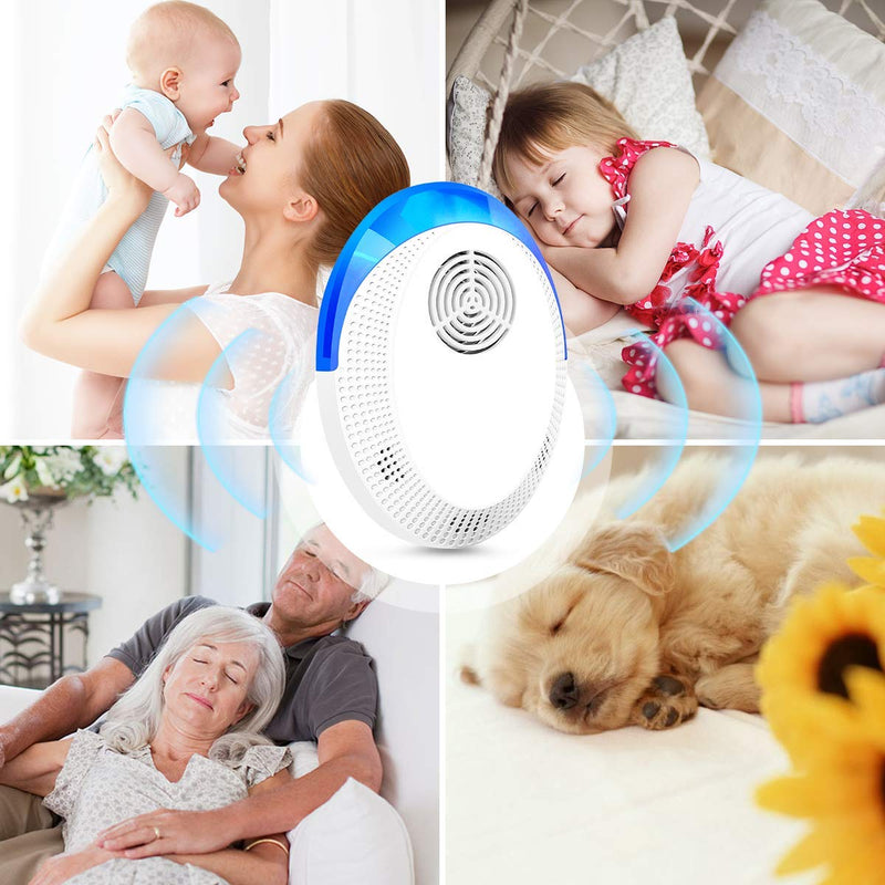 Ultrasonic Pest Repeller, 6 Pack Pest Repellent Ultrasonic Plug in, Insect Repellent Indoor Electronic Bug Repellent Plug in for Mosquitos, Ants, Roaches, Bug, Mouse - BeesActive Australia