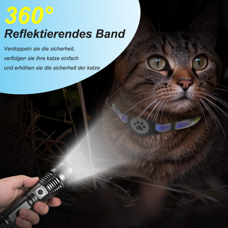 JIARUI Cat Tracker (1 Pack) GPS Tracker for Cats No Monthly Fee Works with Apple Find My (iOS only) GPS Tracking Device with Breakaway Collar for Cats 1 Pack - BeesActive Australia