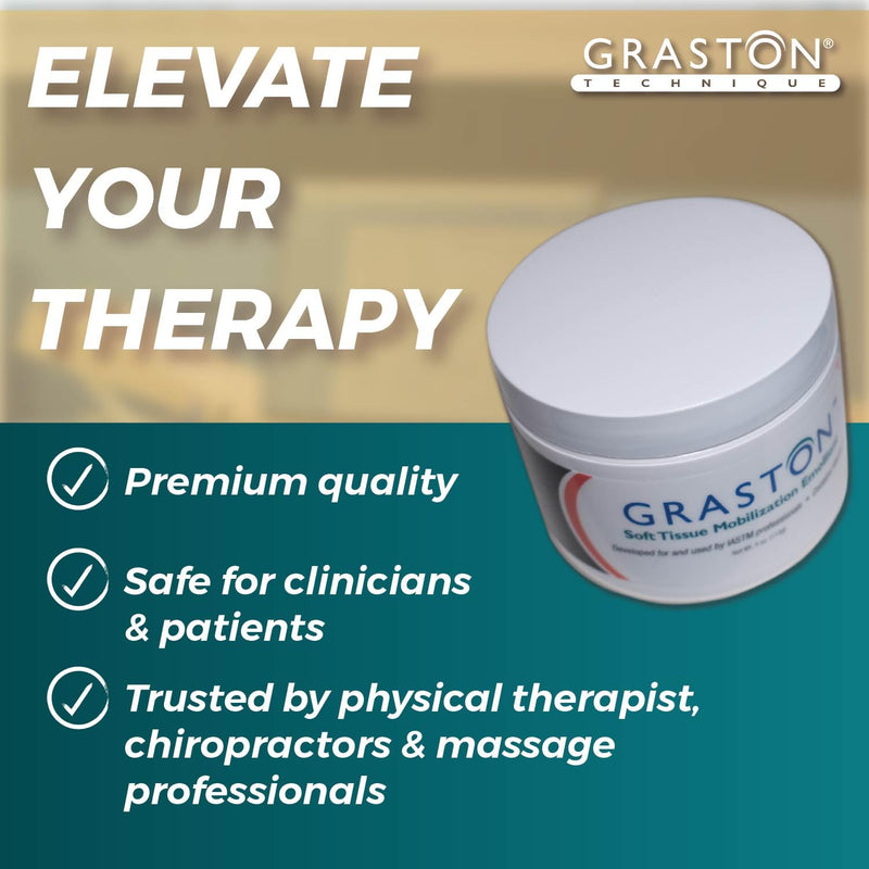 Graston Technique Vitamin E Enriched Emollient - 4oz Jar, Ideal for IASTM Lotion & Massage Therapy Cream, Perfect Vitamin E Cream for Massage and Physical Therapy, 1-Pack 1 Count (Pack of 1)