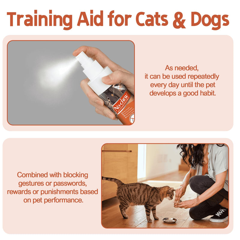 Cat Deterrent Spray. Cat Repellent Indoor for Cat and Kitten. Effective Cat Repellent Spray Training Aid for Furniture, Curtain, Sofa, Floor, Plant, Rugs, Indoor and Outdoor Use. 120ML - BeesActive Australia