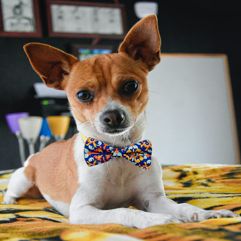 PET SHOW Wholesale 50pcs Floral Small Dogs Collar Attachment Bow Ties Embellishment Medium Large Dog Puppies Cats Collar Charms Accessories Bulk Slides Bowties 50pcs/lot - BeesActive Australia