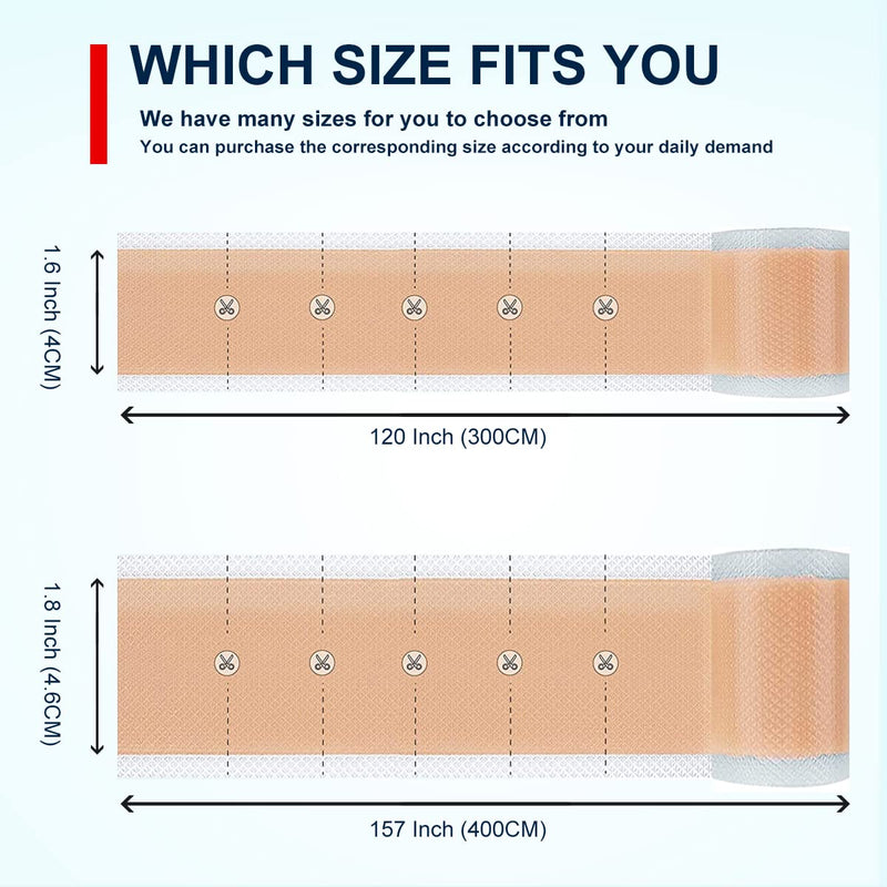 Silicone Scar Sheets(1.8‚Äù x 157‚ÄùInch- 4M), Scar Tape, Scar Strips, Medical Grade, Scar Remover, C-Section, Surgery, Keloid, Tummy Tuck, Scar Patch. - BeesActive Australia