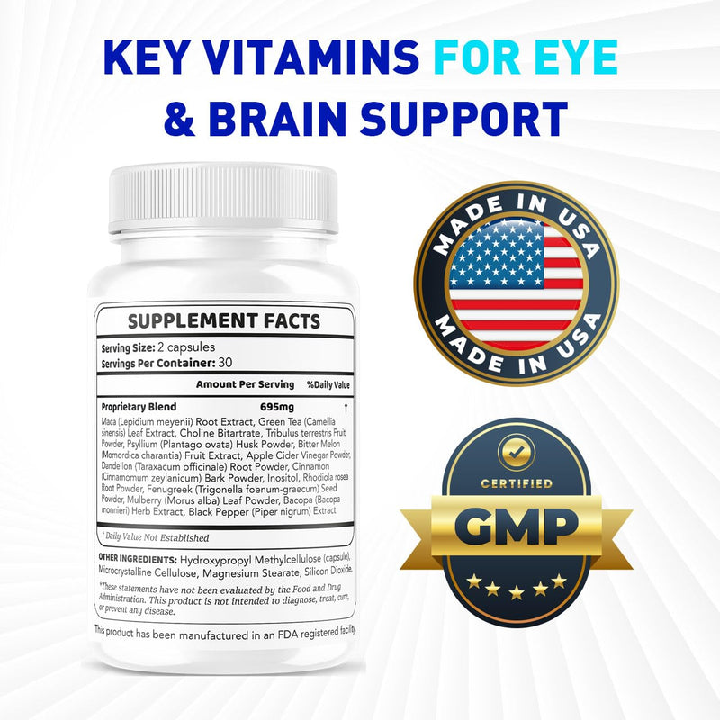 (2 Pack) VisMax Pills - Official VisiMax Advanced Capsules Supplement Support - Maximum Strength, All Natural Formula Vis Max Vitamins for Overall Health & Wellness Reviews, 120 Capsules for 2 Months